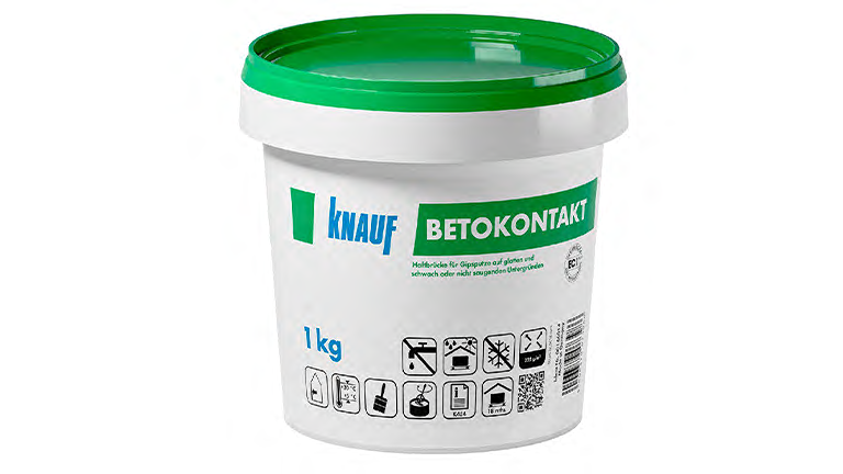 Knauf Betokontakt, im weißen Eimer und grünem Deckel